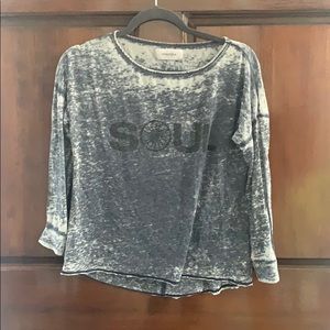 Soul Cycle burned out acid long sleeve XS